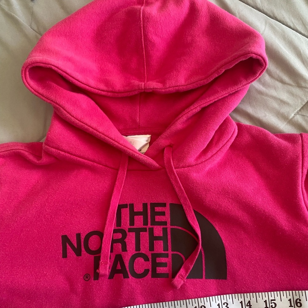 The North Face Hot Pink Hoodie with Black Logo